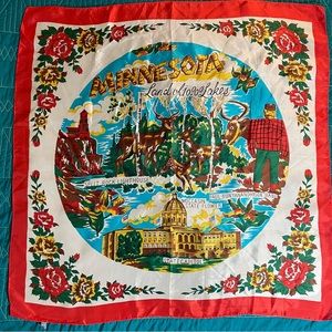 Vintage Minnesota Scarf - 30” x 30”